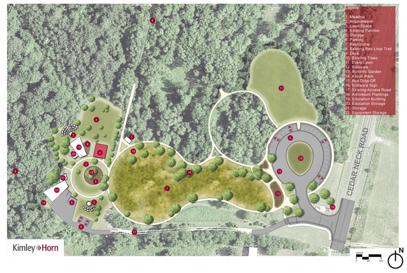 This schematic shows the overall master plan for the James Farm facility on Cedar Neck Road near Quillen’s Point, just south of Indian River Inlet and north of Bethany Beach. SUBMITTED ARTWORK